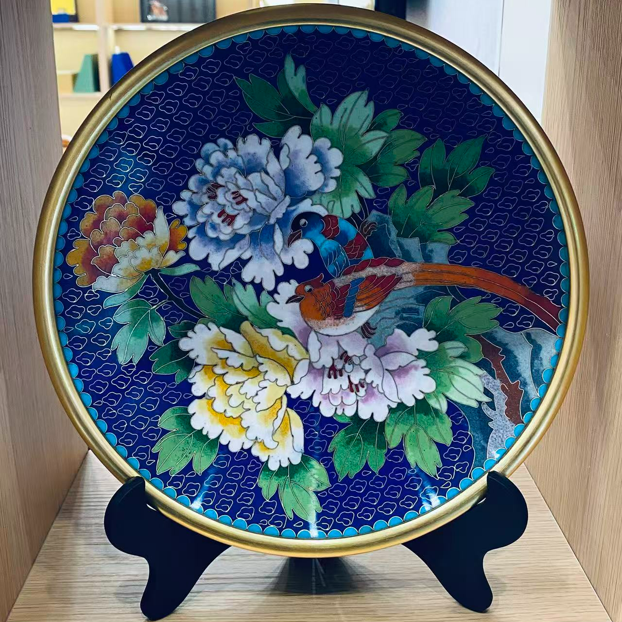 景泰蓝掐丝珐琅看盘笔筒烟灰缸收藏实用