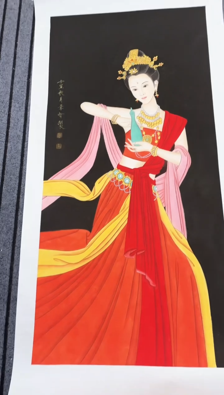 精品国画人物作品