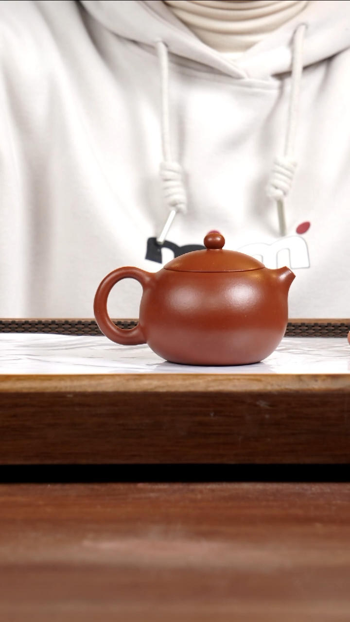 【闪购商品】紫砂茶壶黄龙山朱泥西施200CC