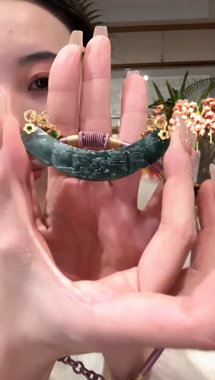 【闪购商品】翡翠颈饰未镶嵌国风