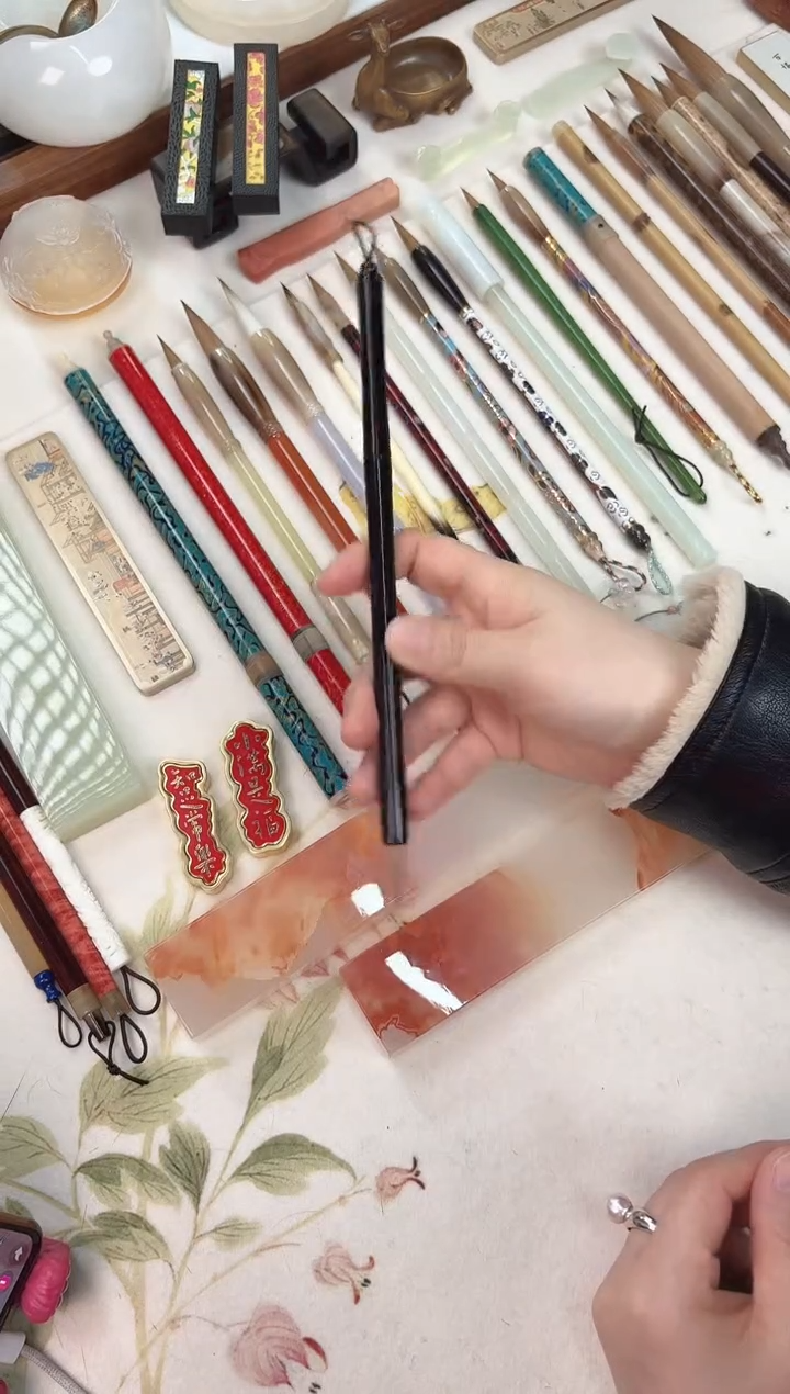 合三舍直播间黑檀木竹节