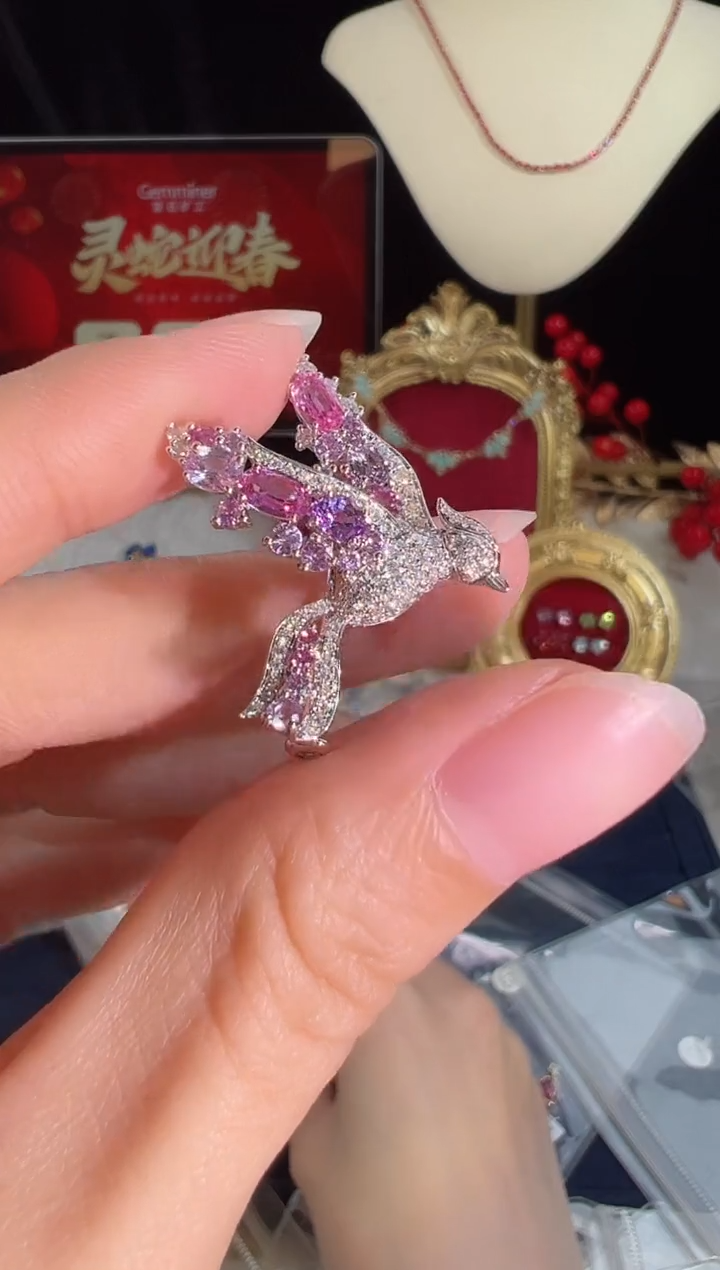 【闪购商品】彩色蓝宝石颈饰18K金镶嵌BX1052#-W#88