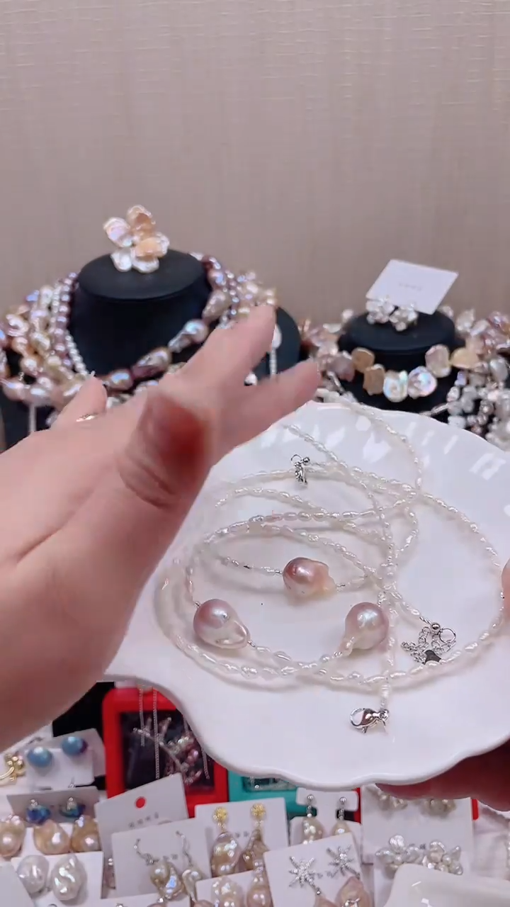 未镶嵌项链淡水珍珠【纯恬饰品】（多样性发货发一）