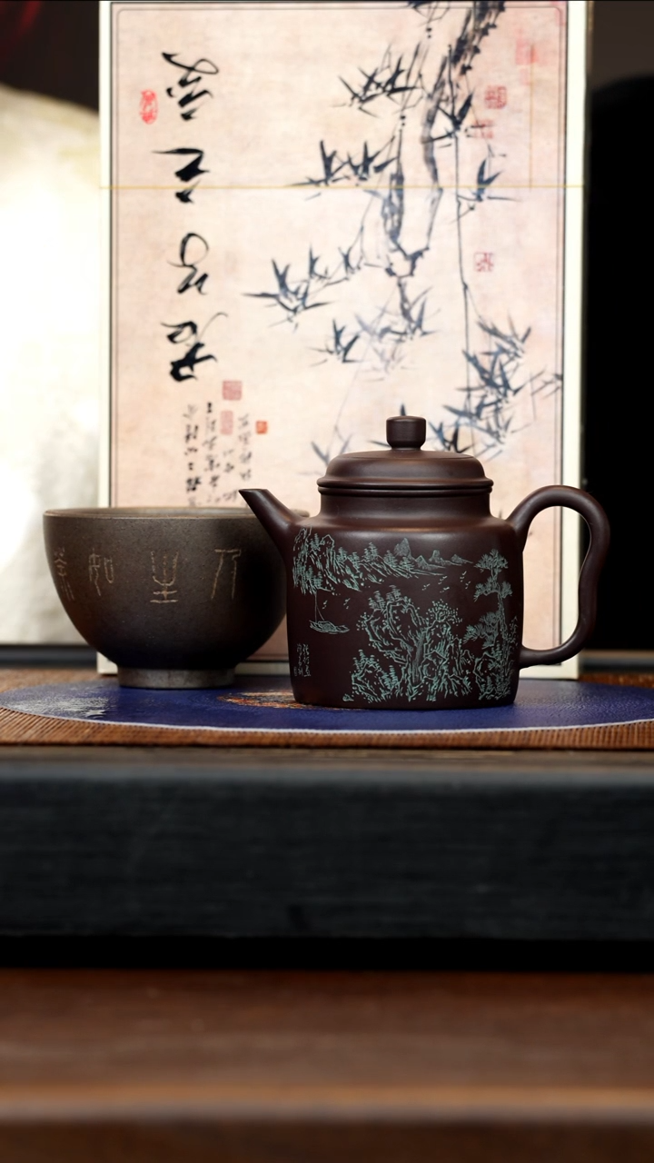 【闪购商品】紫砂茶壶SDH 紫泥 大亨高德钟 260cc