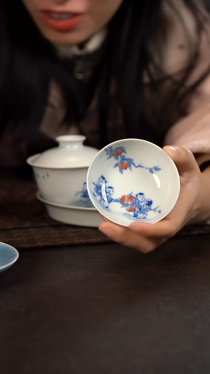 【闪购商品】杯聚澜堂九桃五福小普洱杯