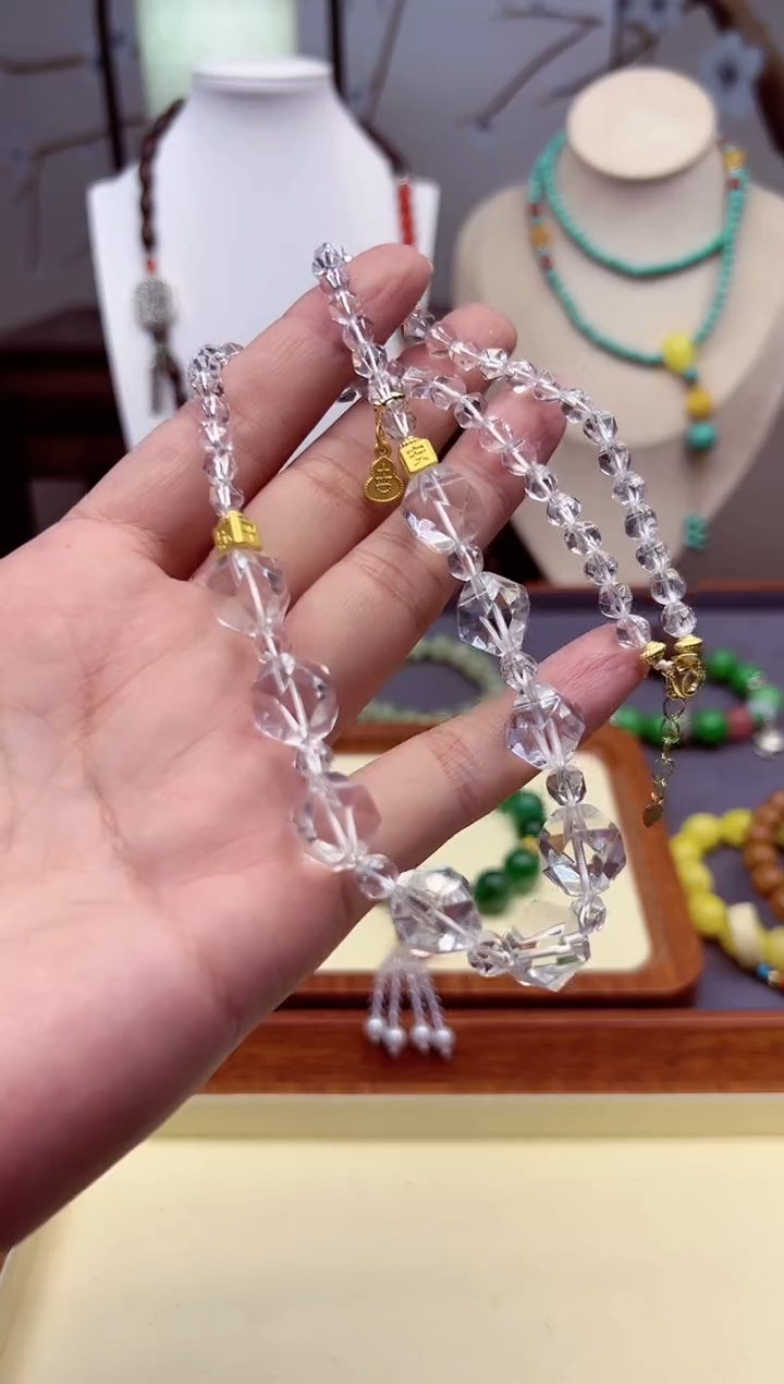 【闪购商品】水晶颈饰14K金镶嵌X          