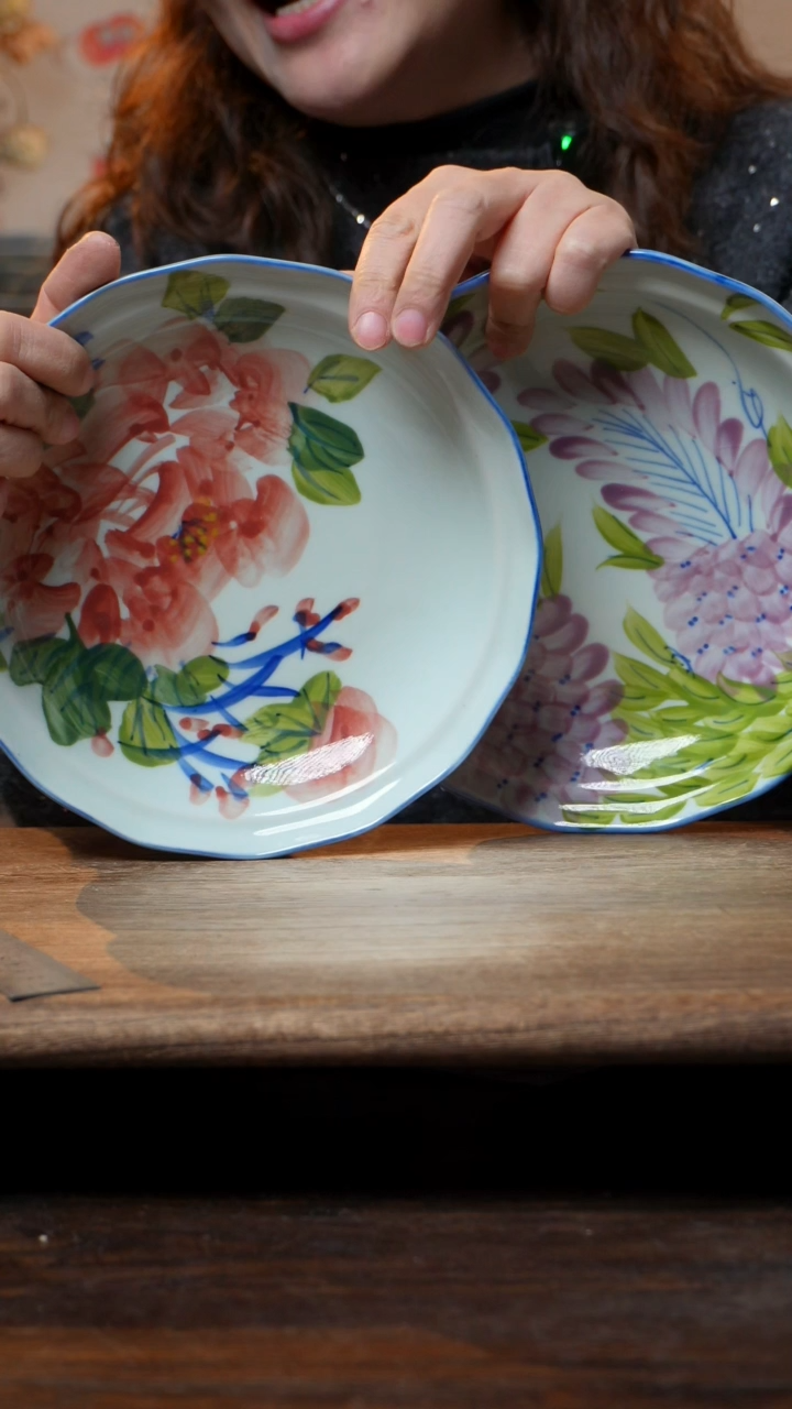 【闪购商品】钛合金福利2件套  高温釉下彩手工手绘