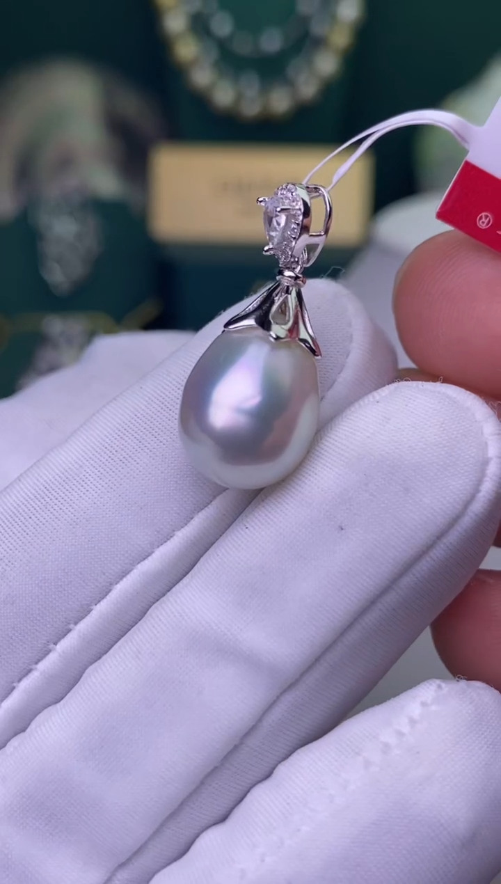 【闪购商品】海水珍珠颈饰银S925镶嵌11-12