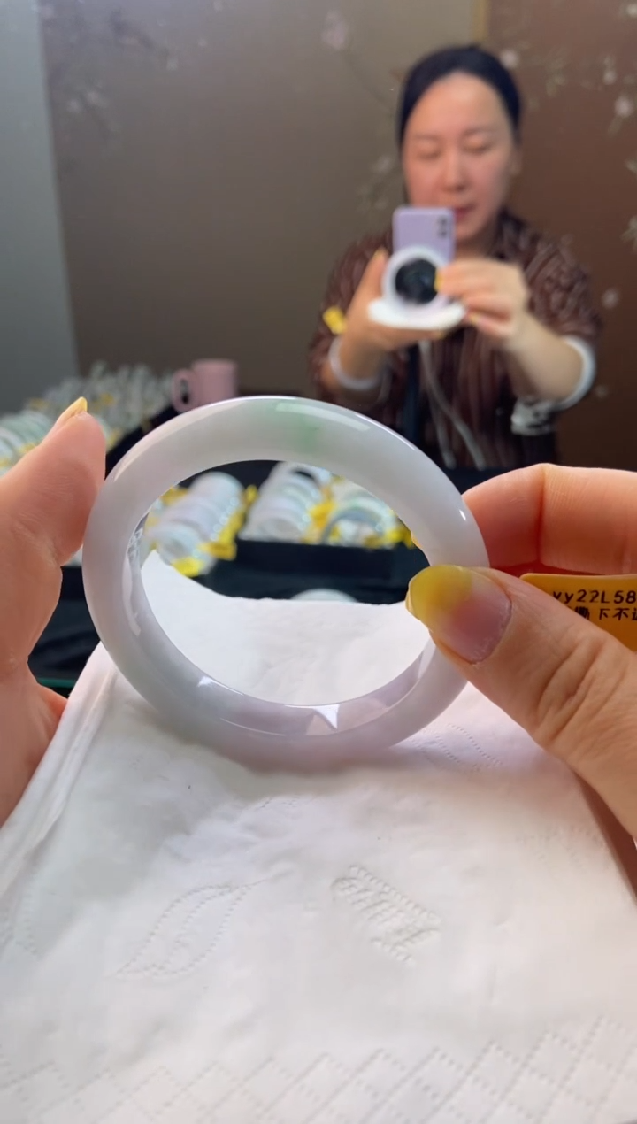 未镶嵌手镯翡翠58圈口d