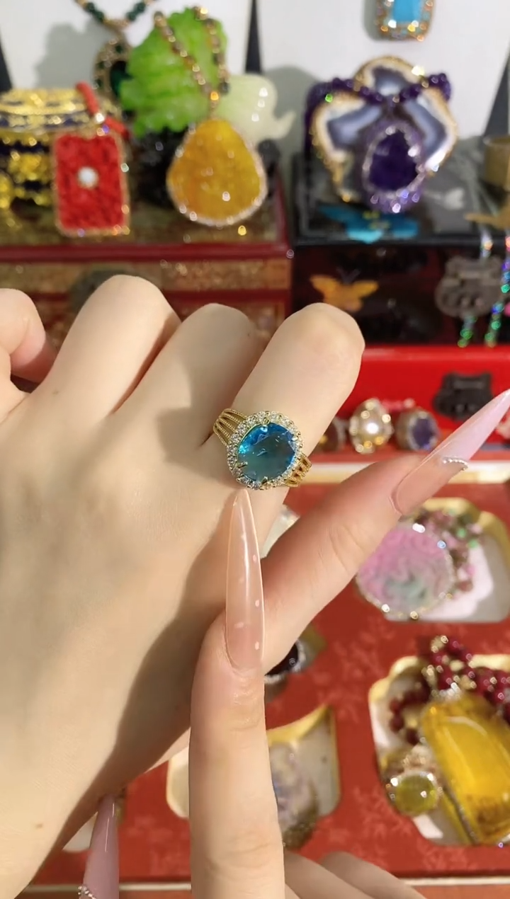 合成立方氧化锆铜合金戒指