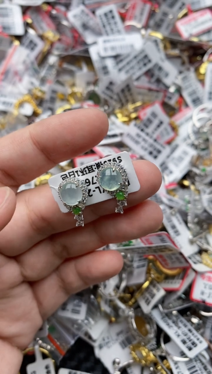 【闪购商品】翡翠戒指银S925镶嵌66666---1