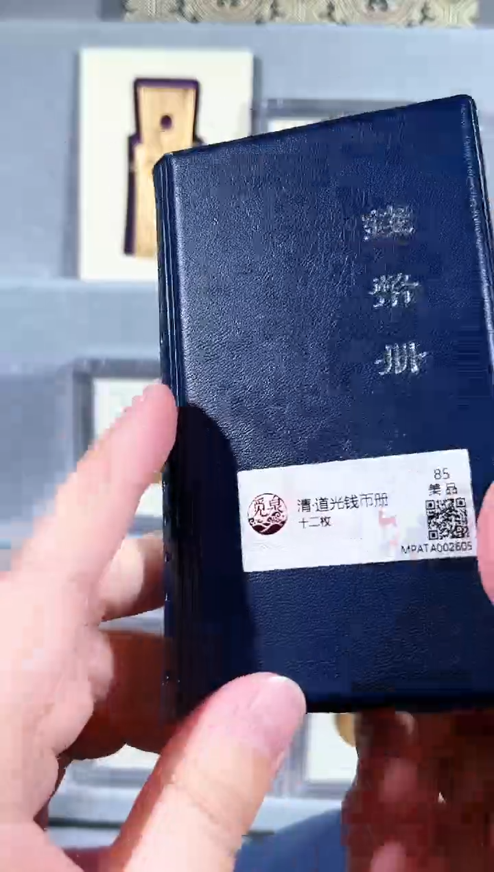 铜清 道光 钱币册 12 枚一本