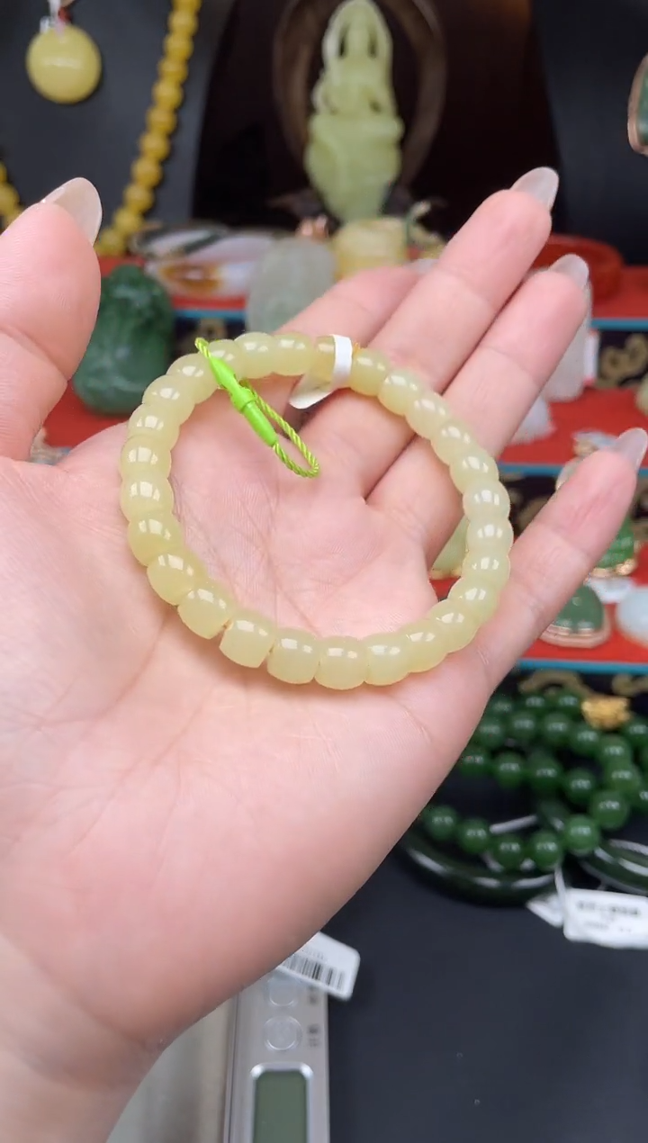 手串未镶嵌和田玉手串gc42