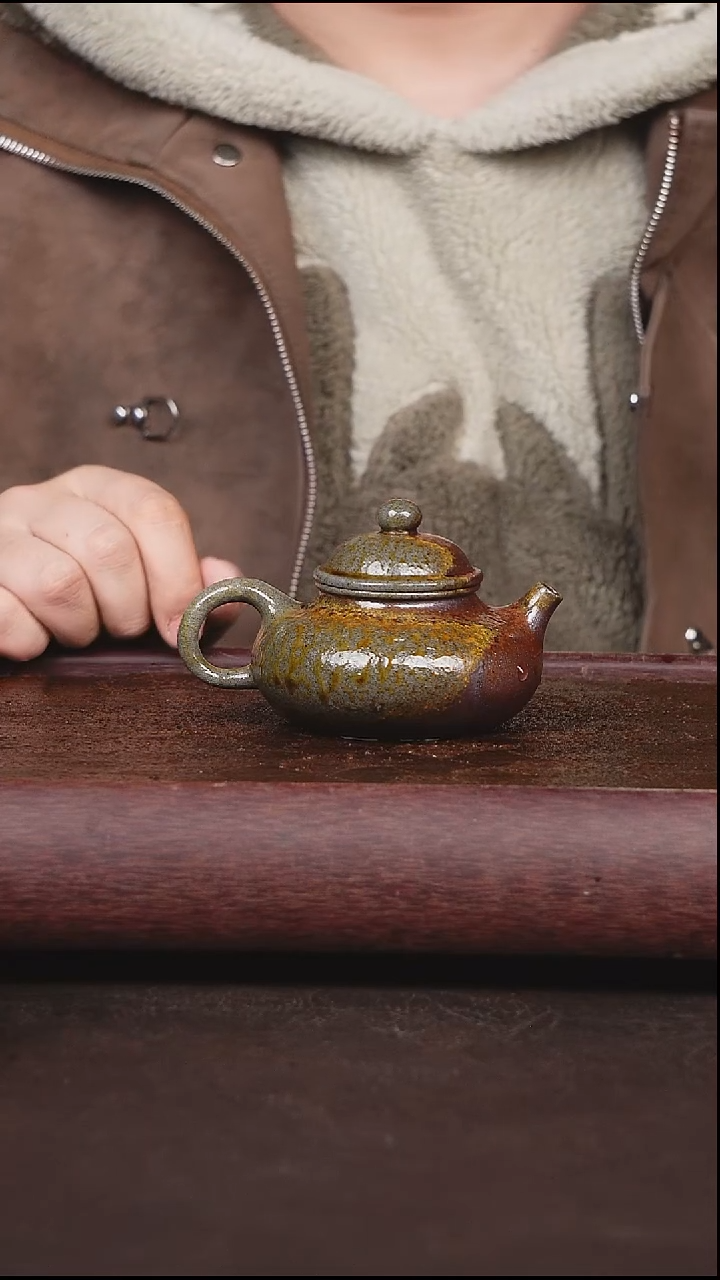 茶壶紫砂豌**爸柴烧 壶