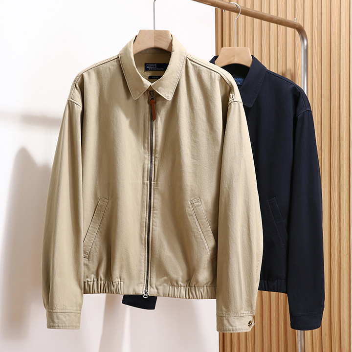 秋季新品男士商务休闲通勤夹克 户外男装外套翻领外套上衣