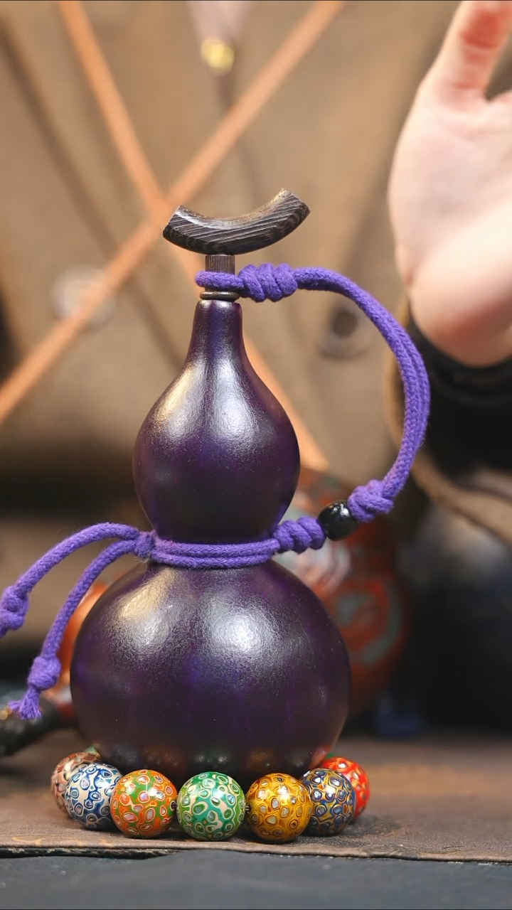 【闪购商品】XR344大漆酒葫芦不包手串及旋转底座