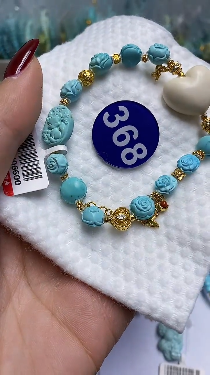 【闪购商品】绿松石手链银S925镶嵌368