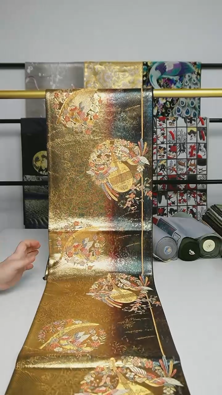 【闪购商品】织绣织锦90团花凤凰乐器