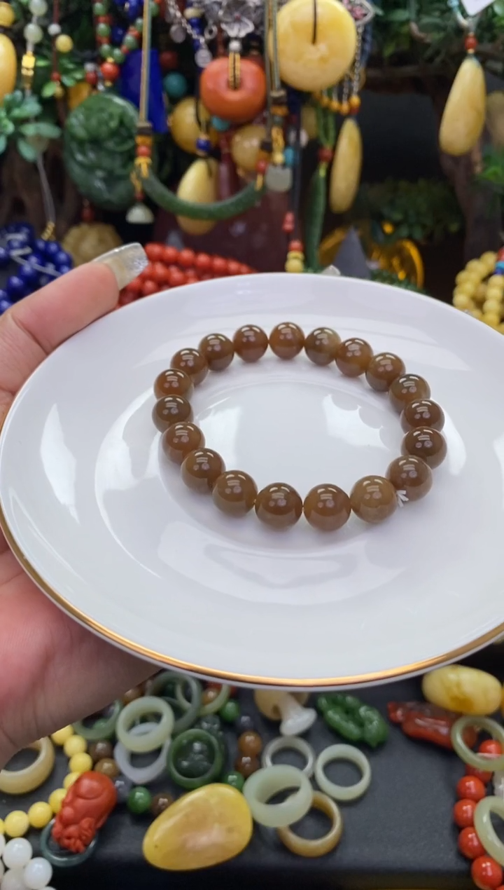 【闪购商品】和田玉（糖玉）手链未镶嵌糖串