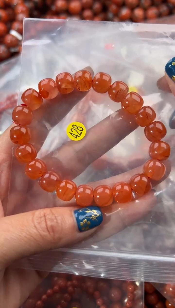 未镶嵌手串南红玛瑙10+