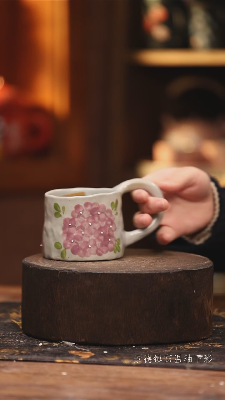 陶瓷景德镇高温釉下手绘陶瓷@L359@