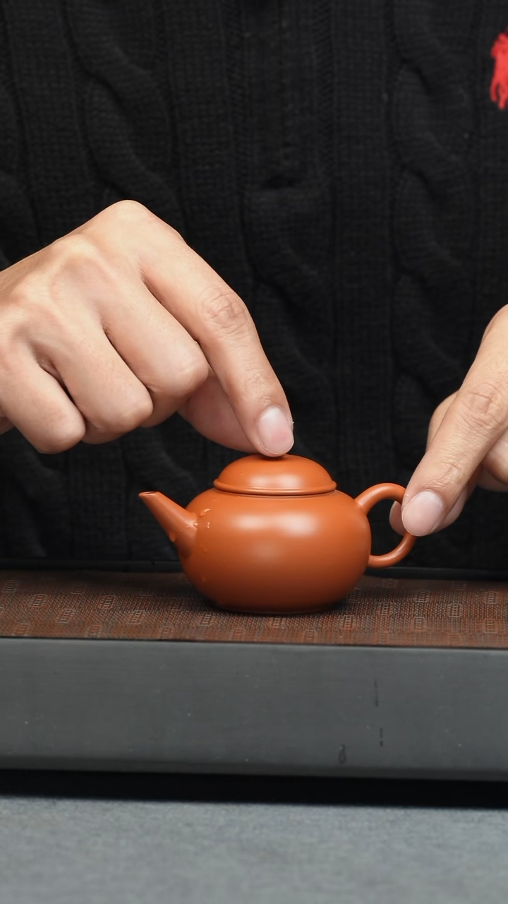 【闪购商品】紫砂茶壶五堂 长天-潮州朱泥