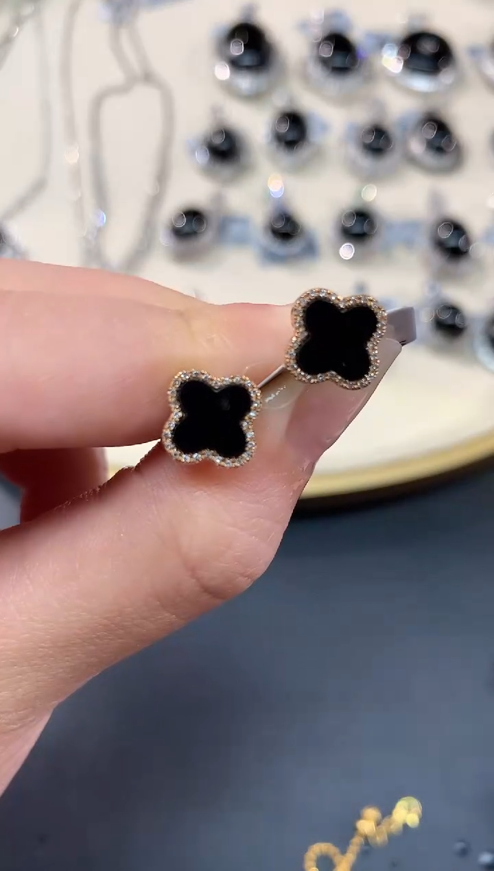 【闪购商品】翡翠耳饰18K金镶嵌A384多样性发一件|1880