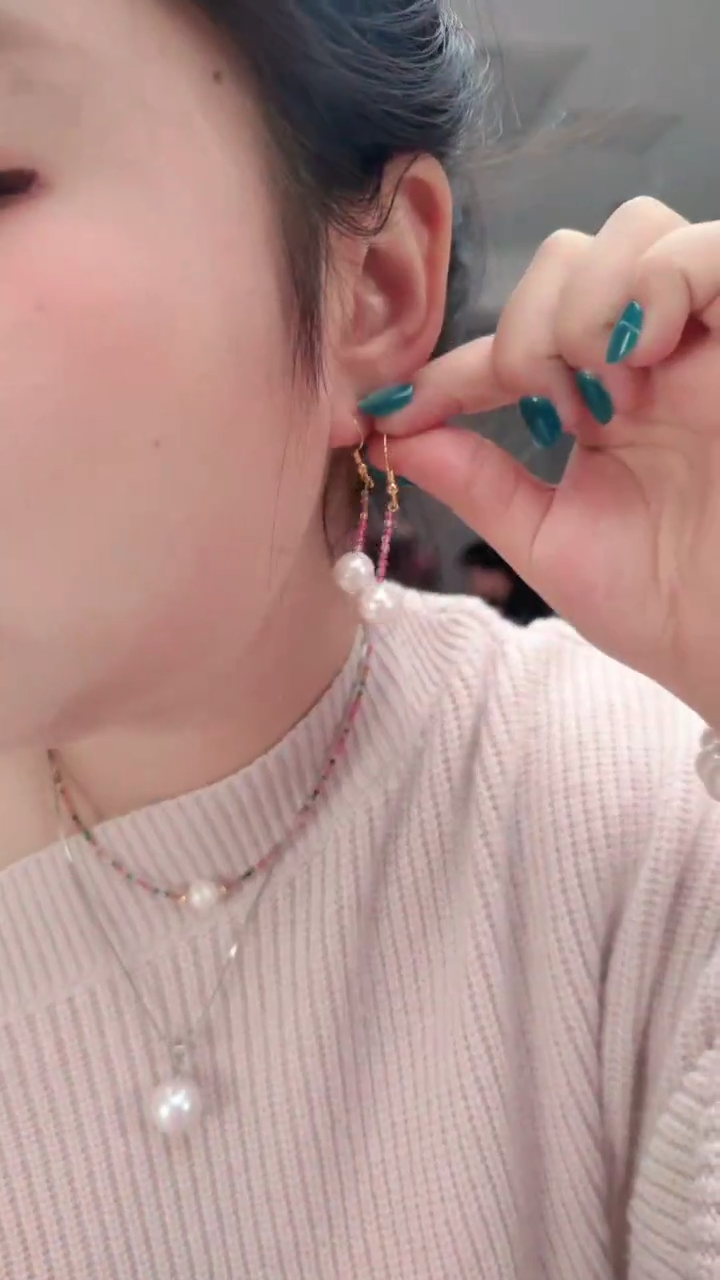 颈饰未镶嵌淡水珍珠0906耳坠