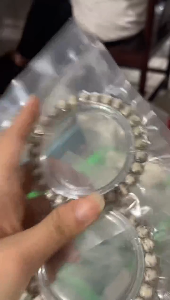 星月菩提手串<C026>8X7侧留白单圈