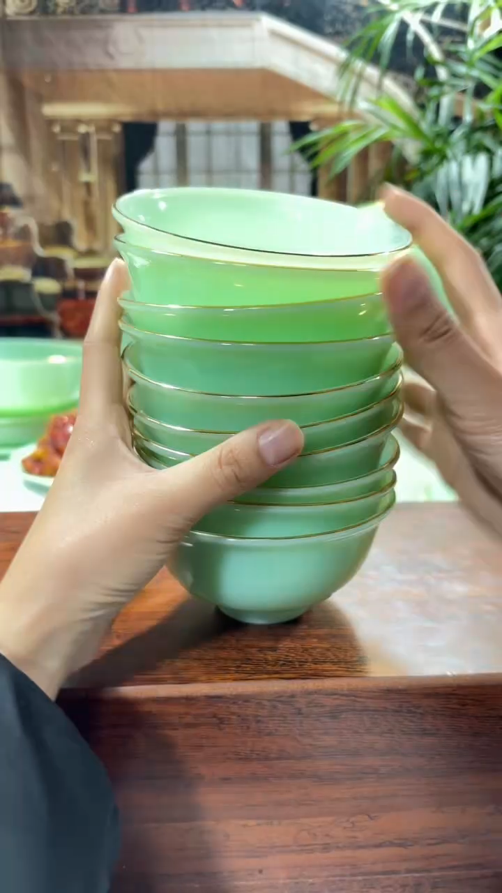 【闪购商品】...4.5英寸玉瓷碗10个口径11.5厘米