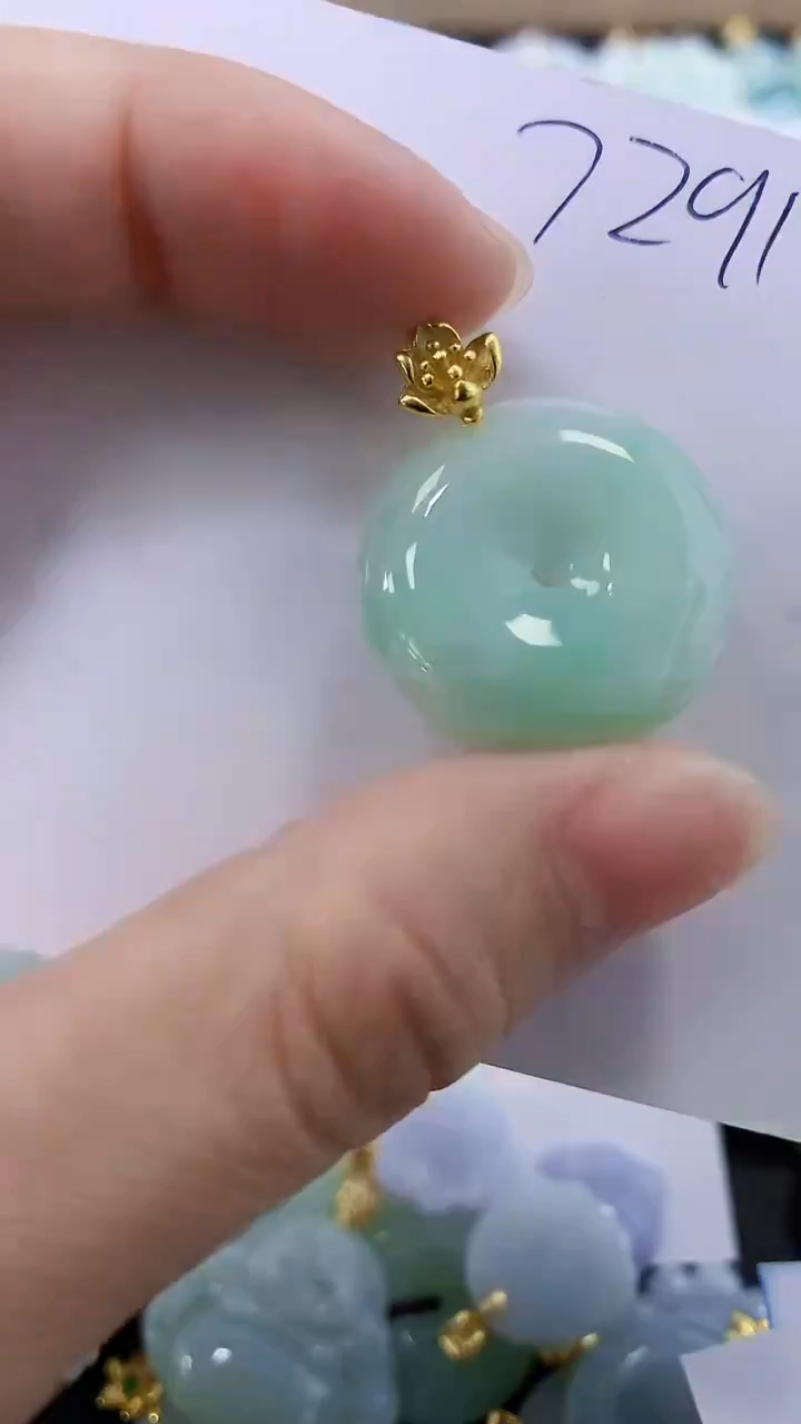 颈饰未镶嵌翡翠天然缅甸A货翡翠百元以上9元证书费自理
