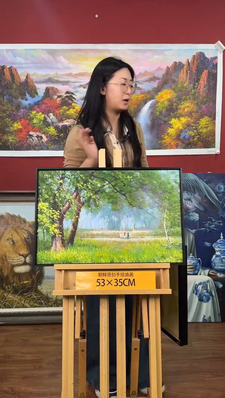 油画【30号】约53*35cm丨朝鲜原创纯手绘孤品油画丨顺丰包邮 