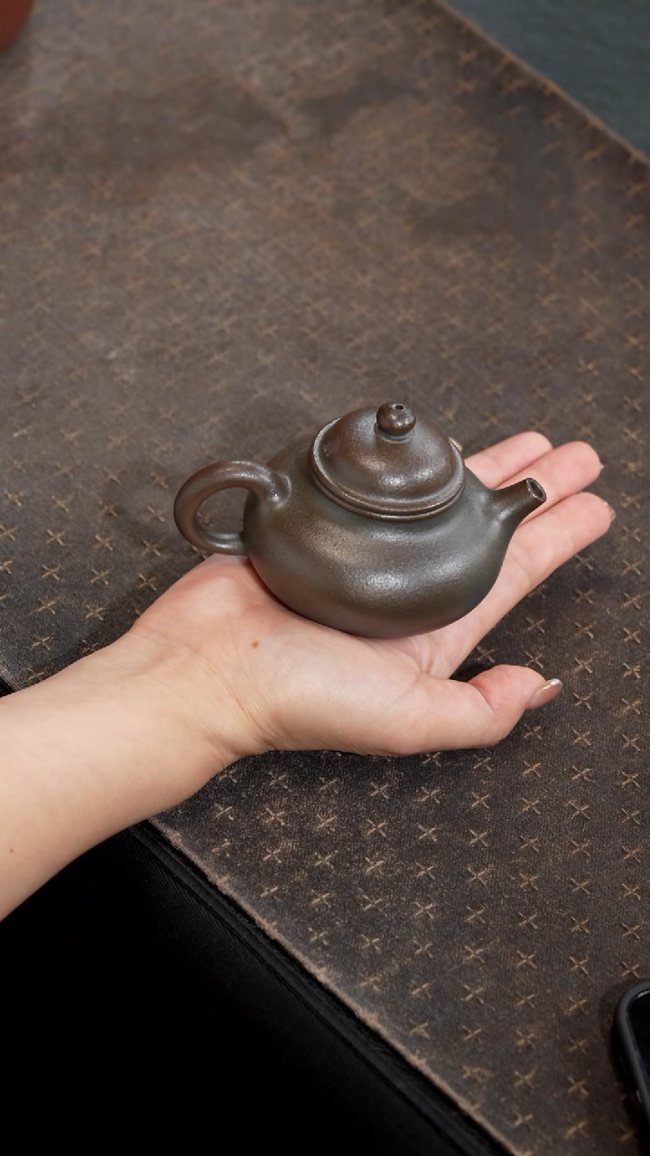 茶壶紫砂柴烧红降坡容天壶120cc