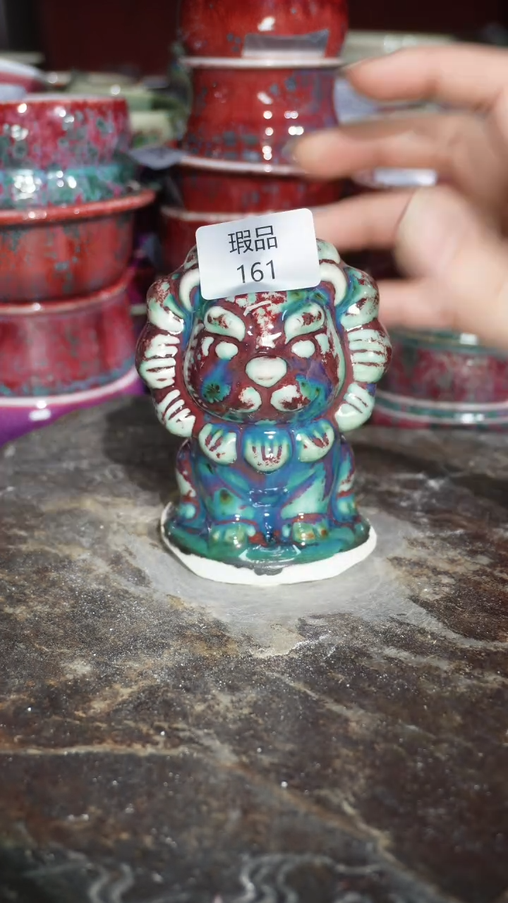摆件陶精品窑变钧瓷茶器