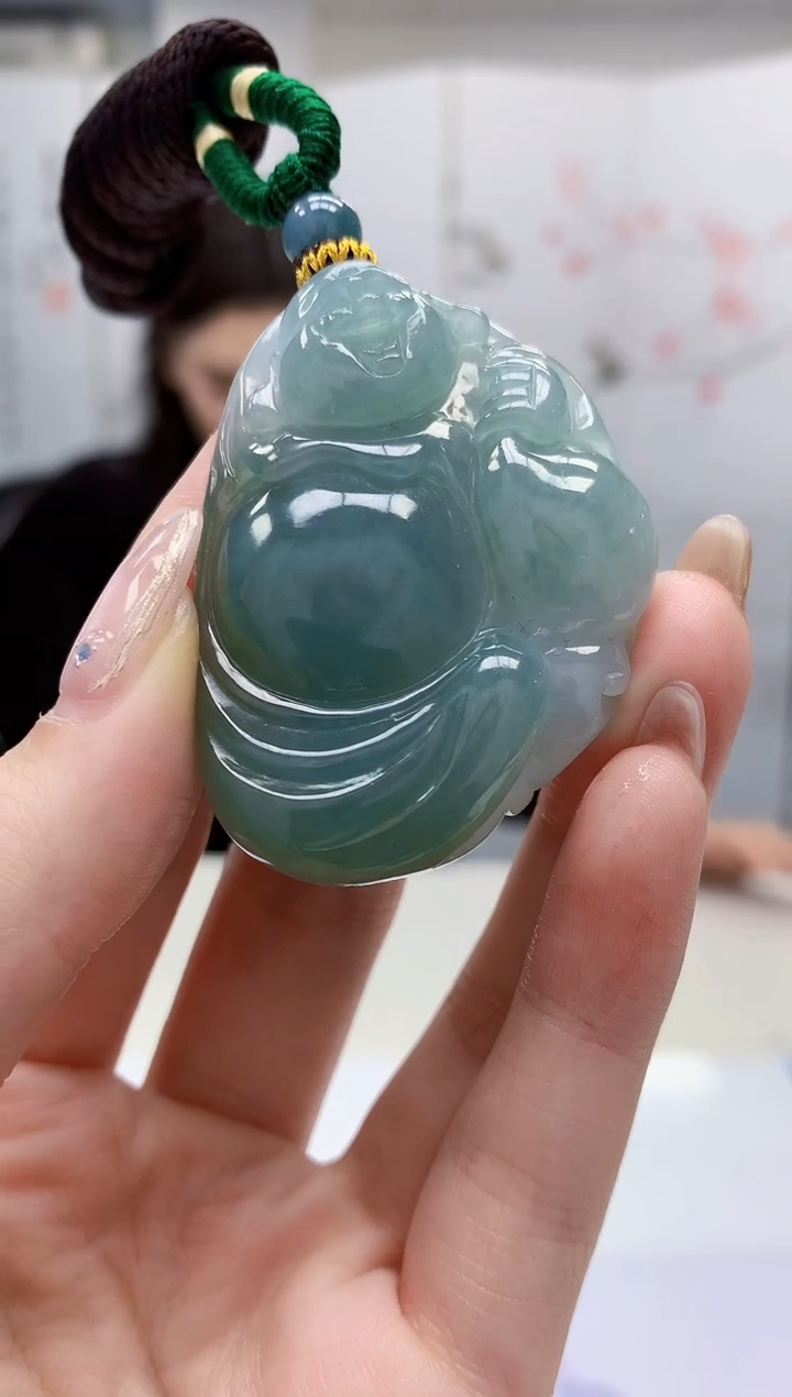 【闪购商品】定制翡翠未镶嵌4829jw-毛货挂件90