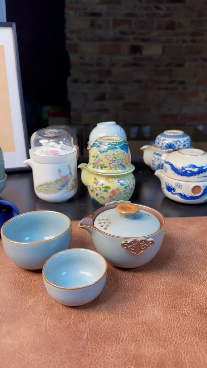 【闪购商品】杯德化白瓷，快客茶具