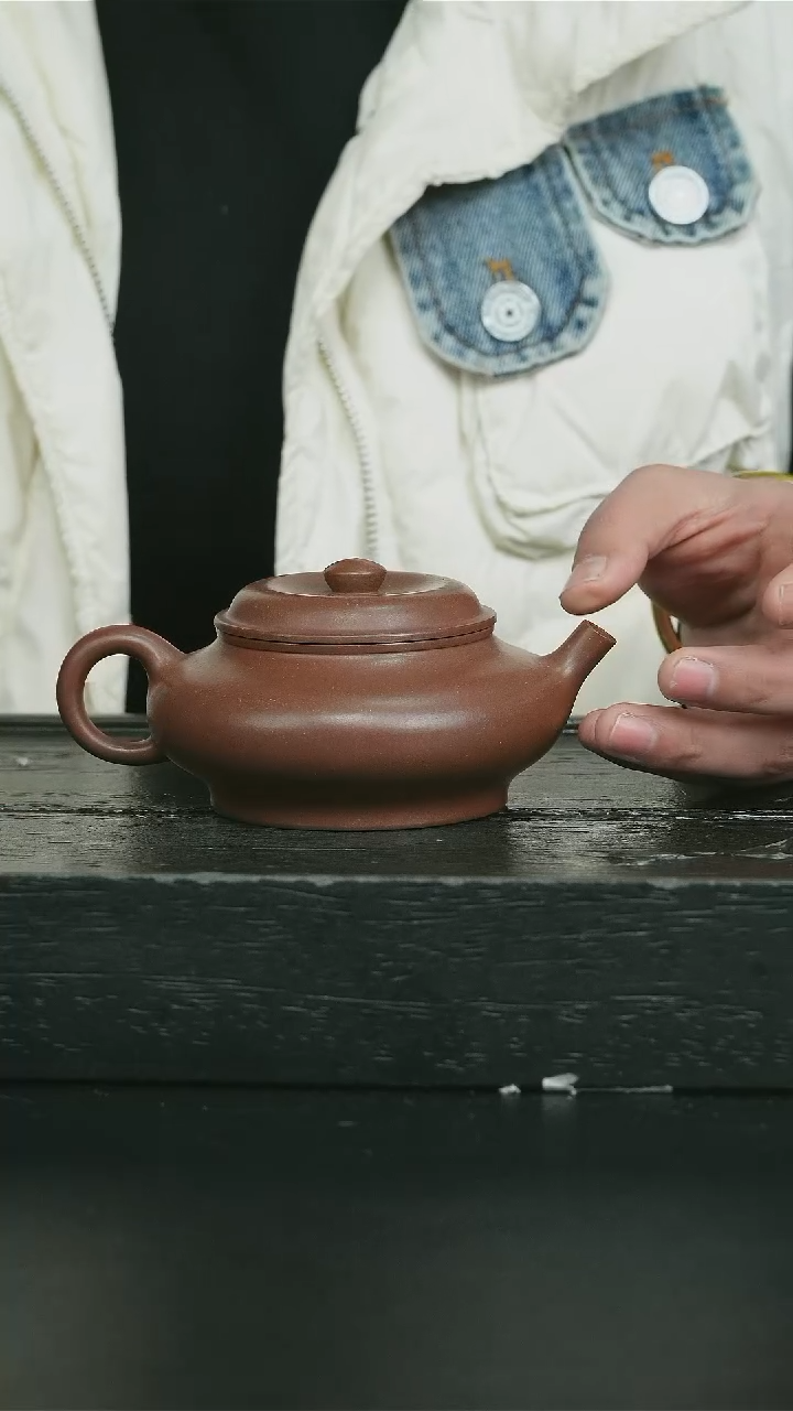 【闪购商品】紫砂茶壶底槽清虚扁