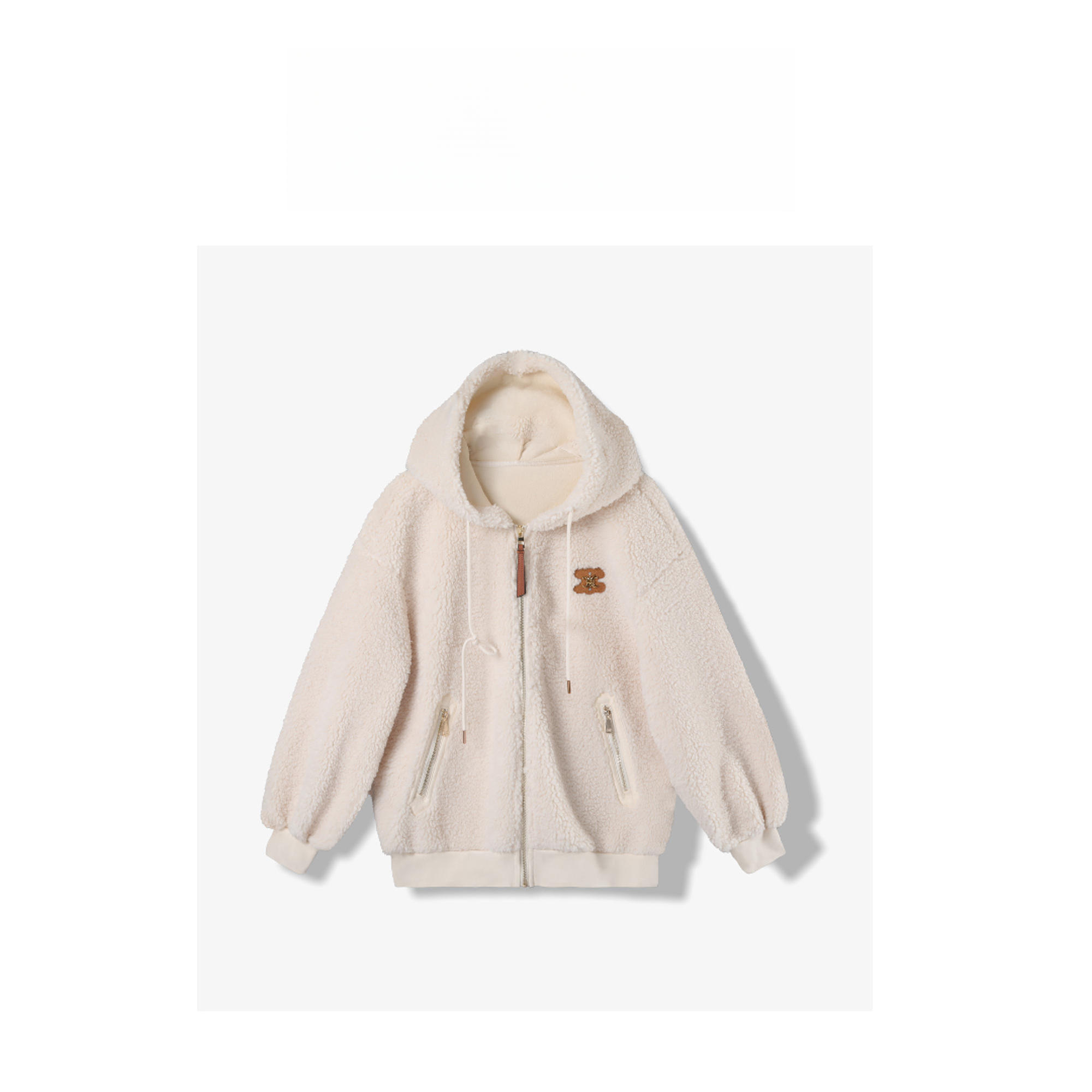 【龙哥专属】R7350055H 秋冬时尚连帽毛毛外套