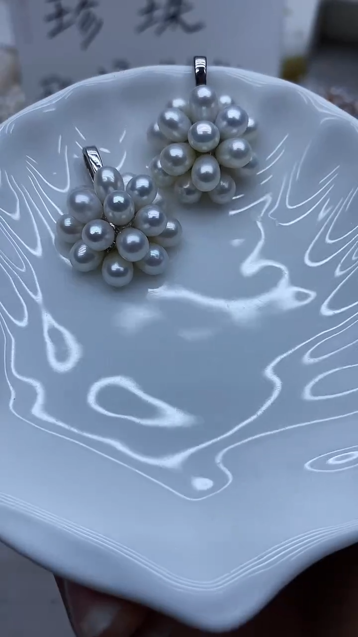 吊坠(不含链)未镶嵌淡水珍珠万能扣爆米花吊坠多样性发其一