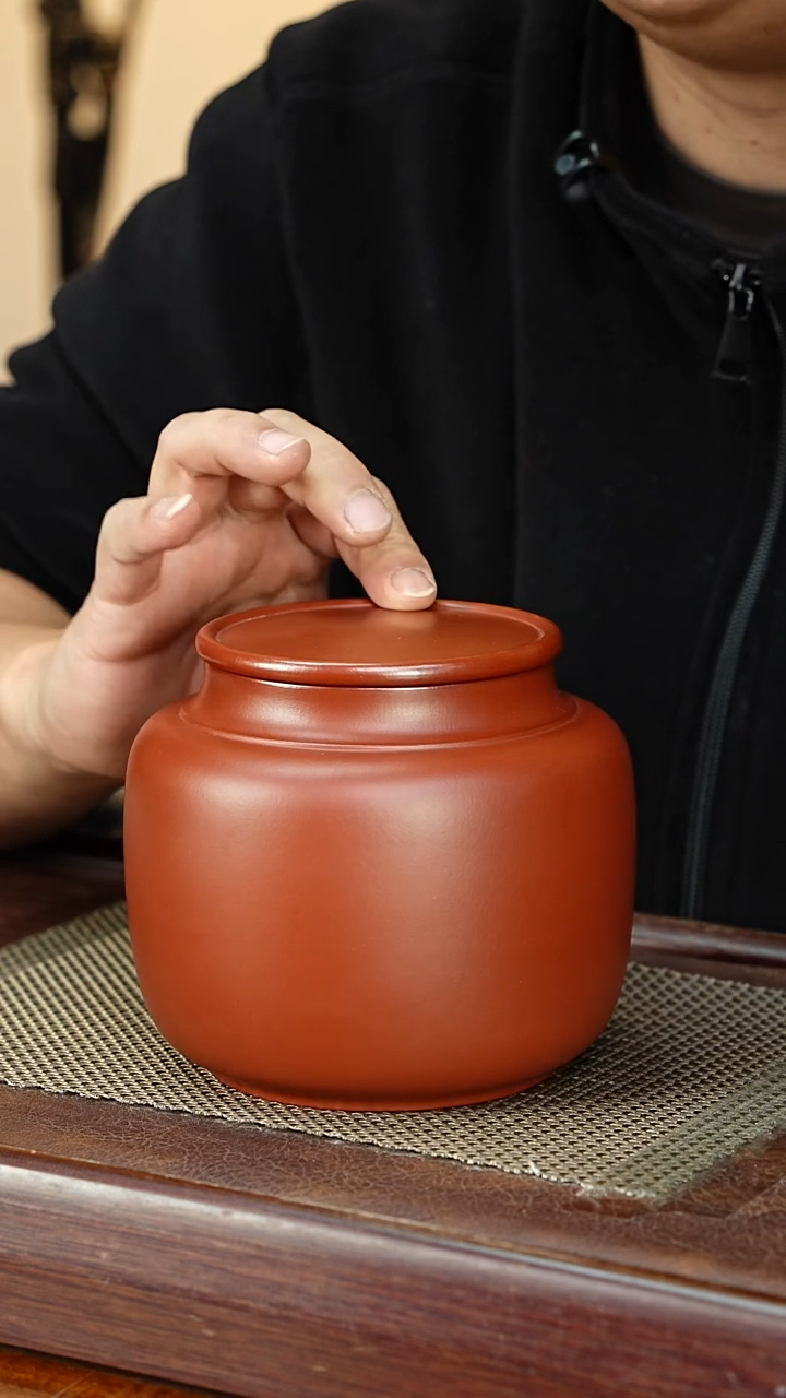 宜兴原矿紫砂茶叶罐