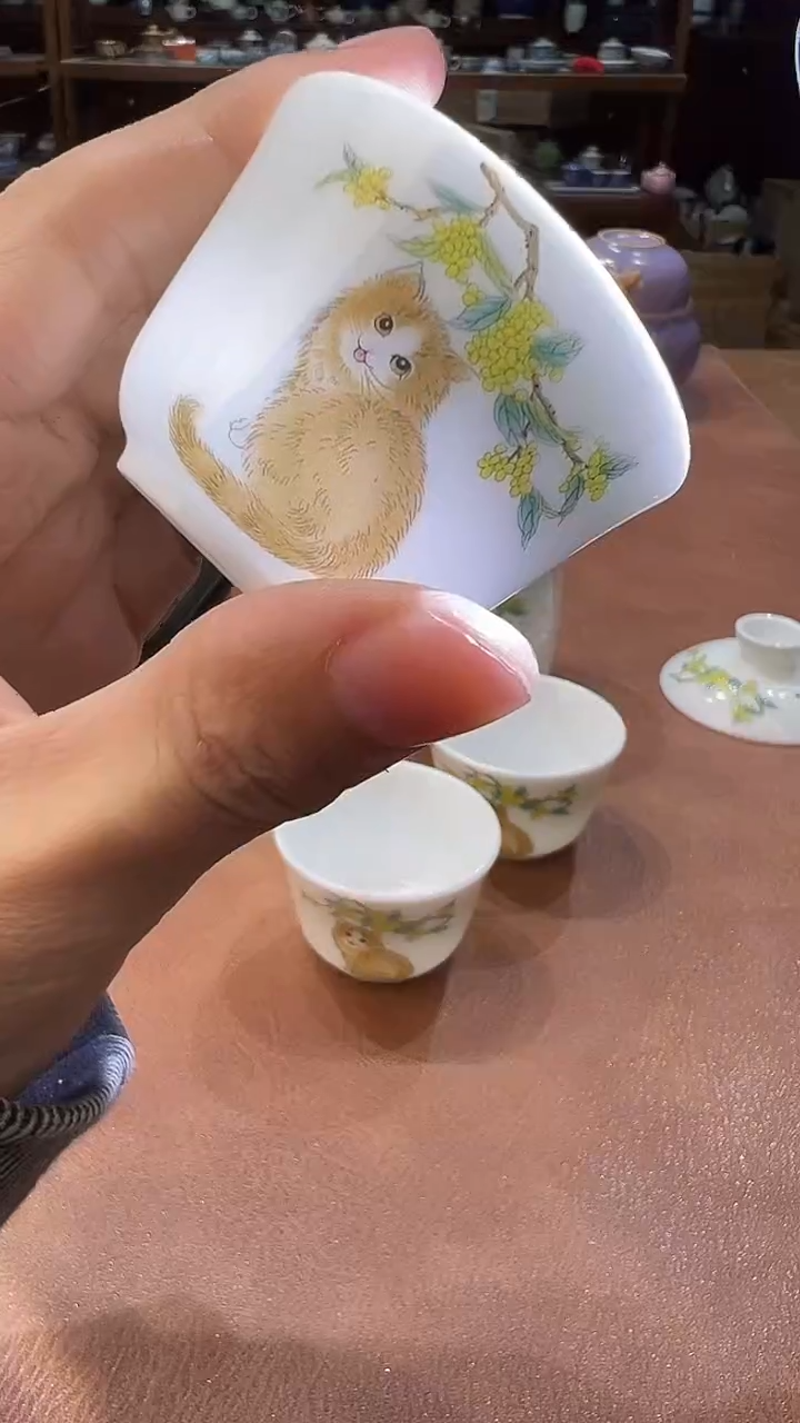 真的很便宜会开片的旅行茶具