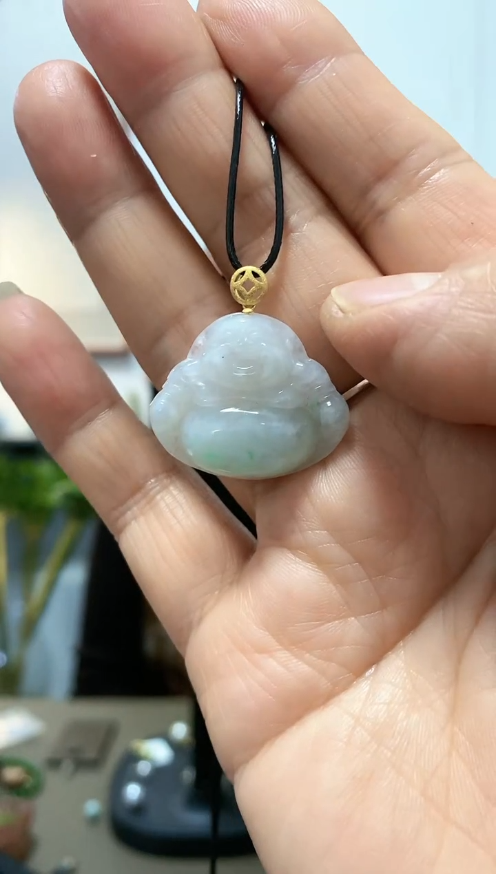 【闪购商品】翡翠颈饰18K金镶嵌吊坠