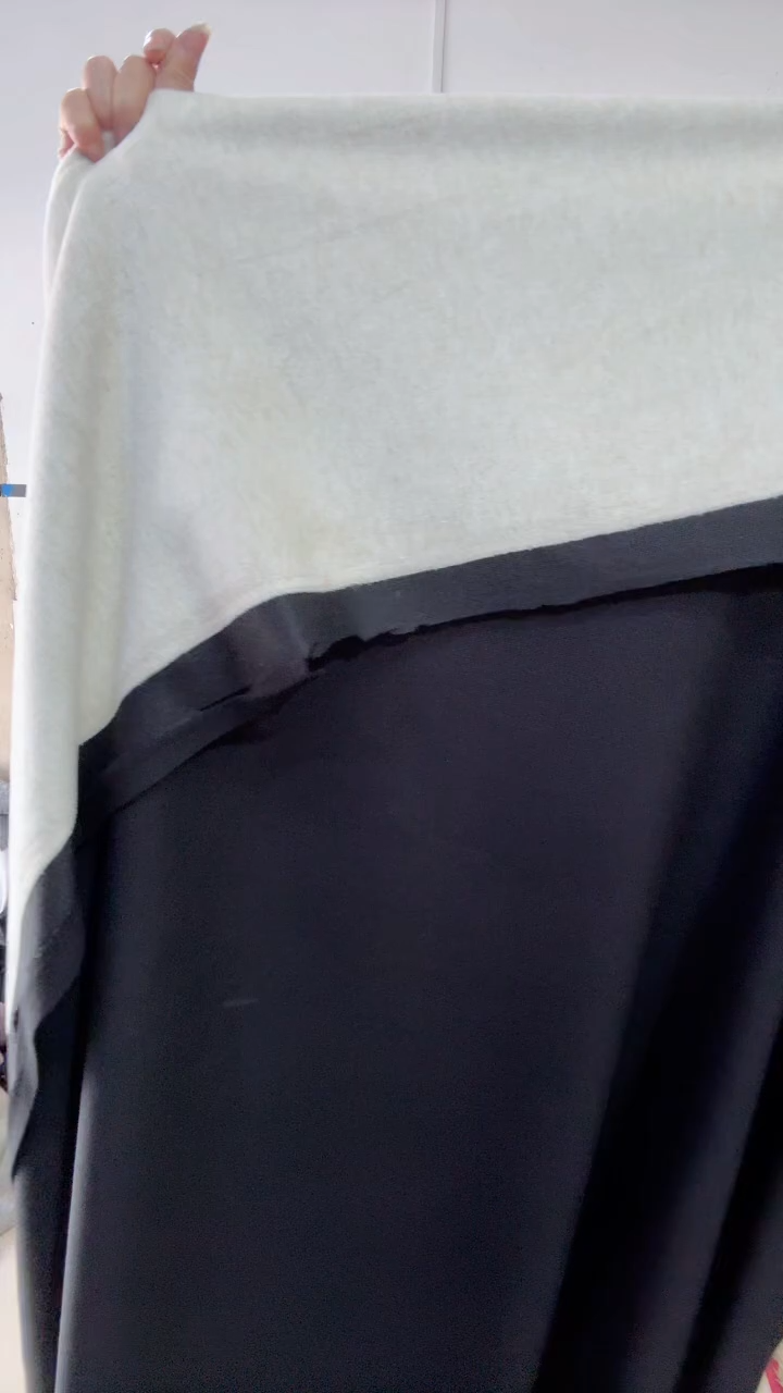 无纺布汗布复合兔毛绒3米55