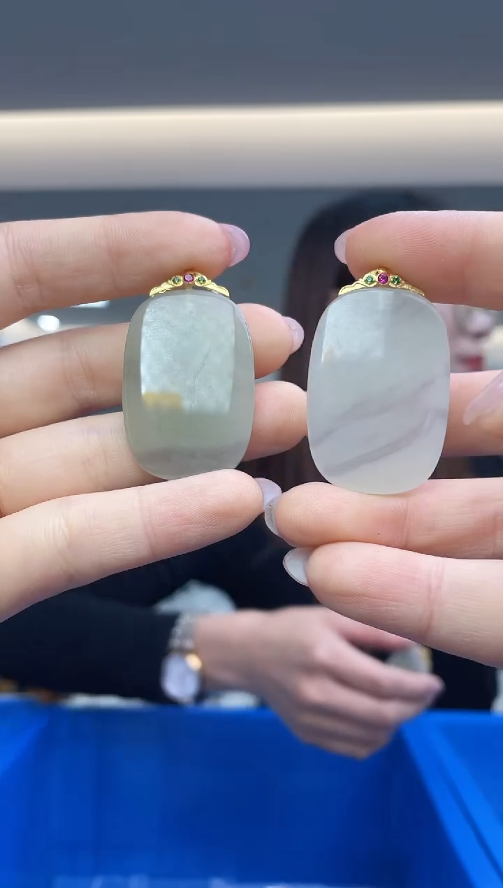 【闪购商品】和田玉`18K金镶嵌（多样性发一件）