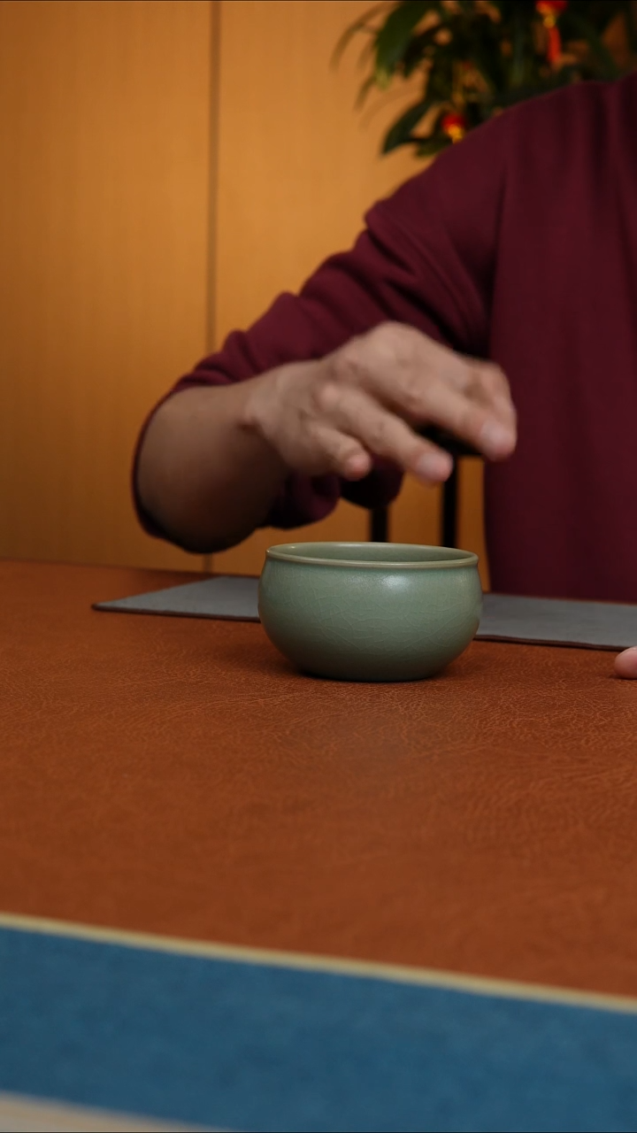 杯汝州原产地原矿釉仿古微瑕柴烧杯子大师款