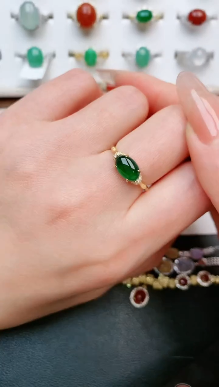 【闪购商品】翡翠戒指银S925镶嵌.....