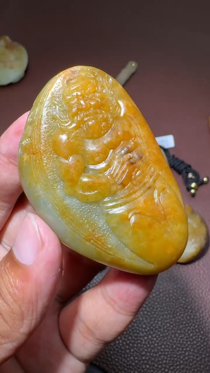 和田玉未镶嵌挂件和田玉