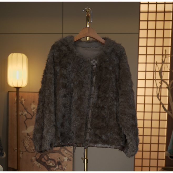 【云想妮妮-晨雾锁江】中式冬季外套5053