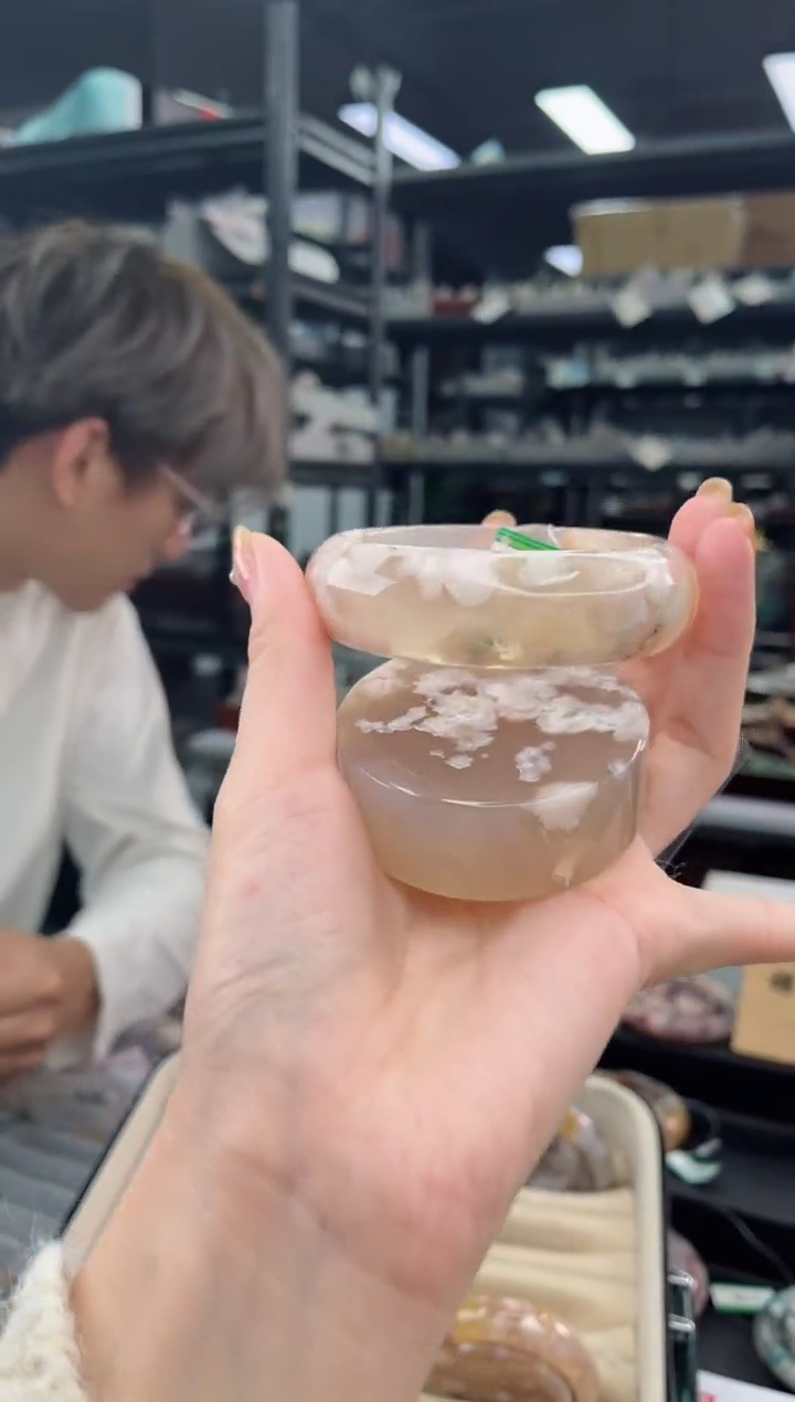 【闪购商品】石英质玉手镯未镶嵌60圈口（赠品镯心）3650428