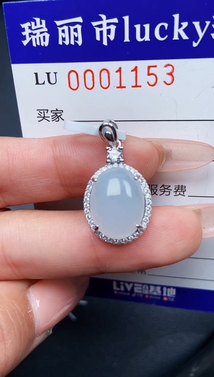 【闪购商品】翡翠颈饰银S925镶嵌1153